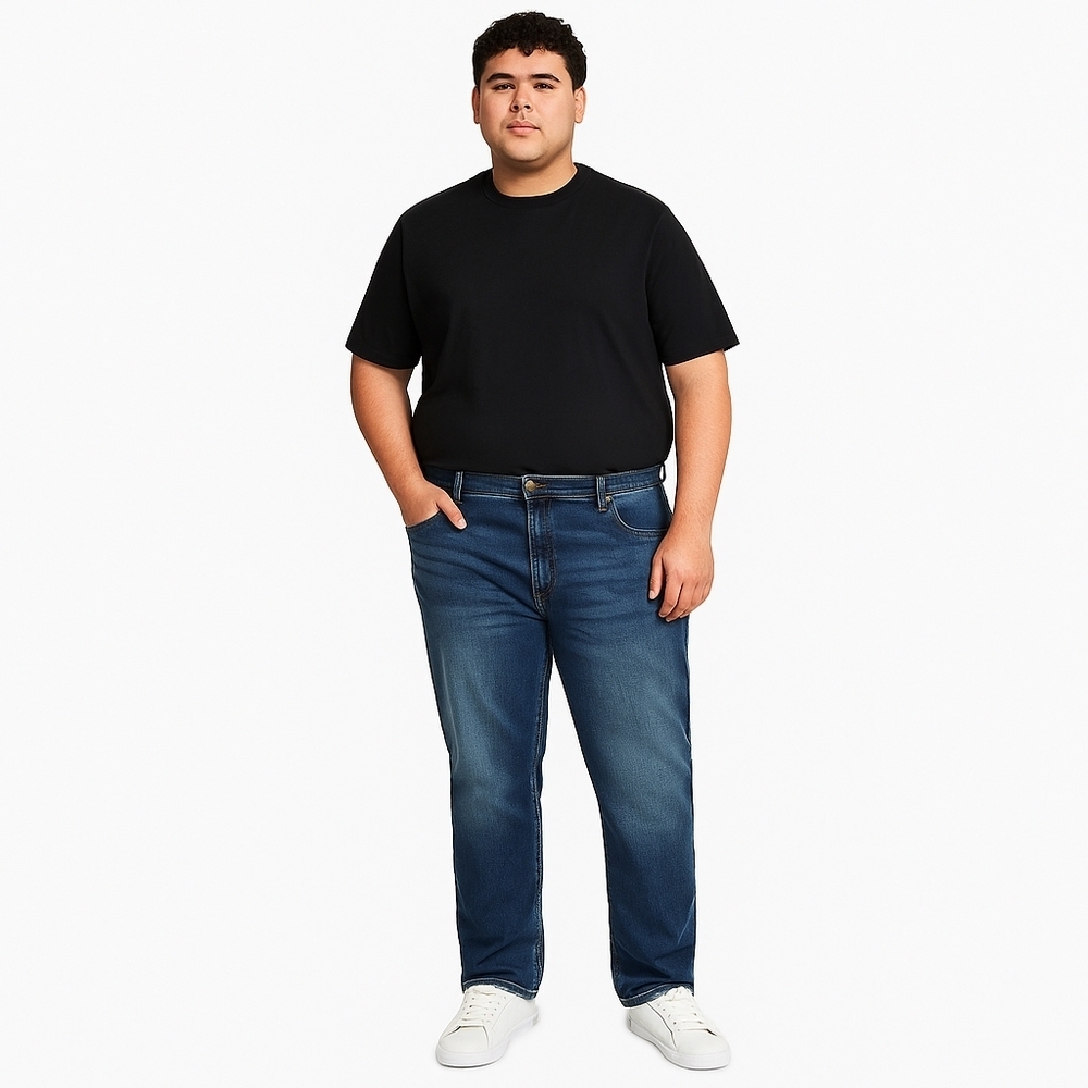 Lee Extreme Motion Jeans 46x30 Athletic Fit And Tapered Leg Medium Wash